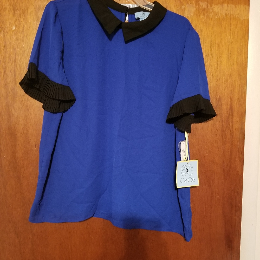 Royal blue blouse